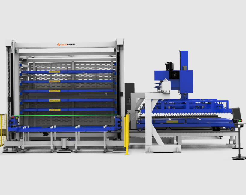 Automatic composite loading and unloading warehouse