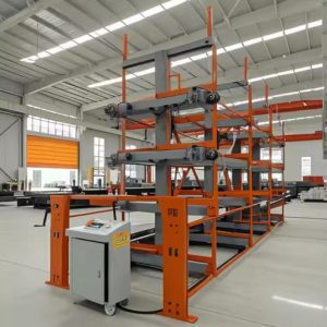 Steel bar stock storage racks