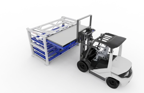 Sheet Metal Storage Racking Forklift