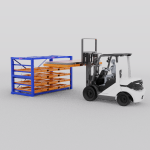 Sheet Metal Storage Racking Forklift