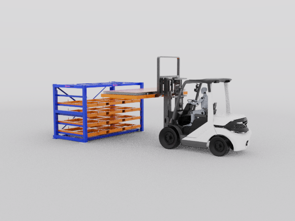 Sheet Metal Storage Racking Forklift
