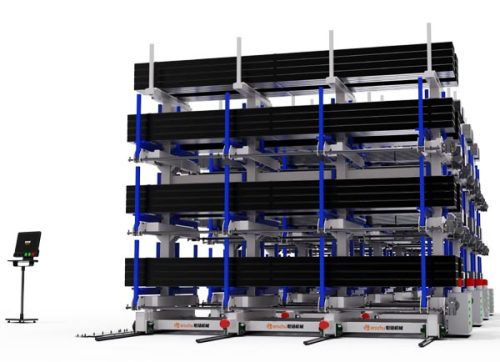 Industrial pipe storage racks