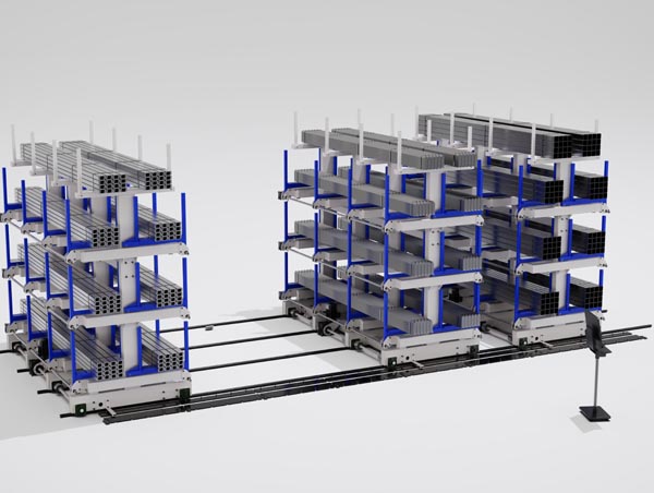 Industrial pipe storage racks