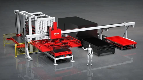 laser cutting sheet metal storage warehouse