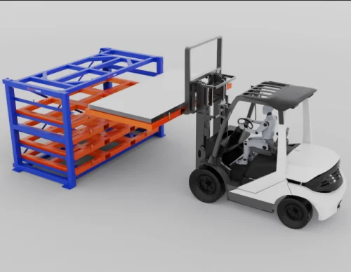 Sheet Metal Storage Racks Forklift