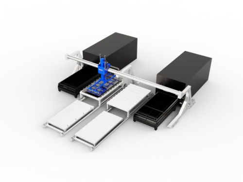 Laser automatic loading and unloading