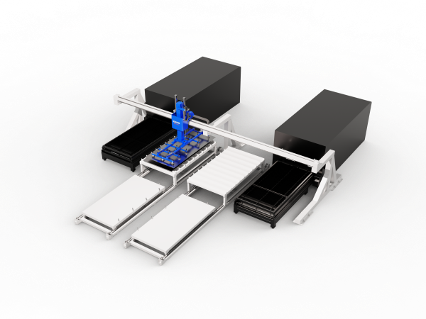 Laser automatic loading and unloading