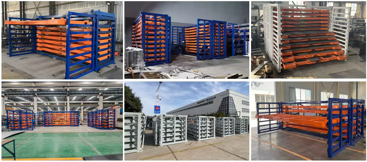 Roll out sheet metal rack product