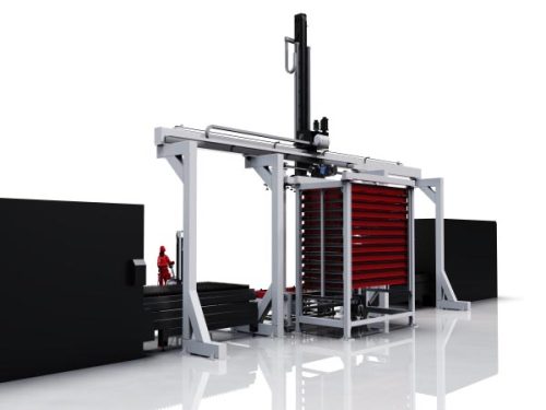 Automatic one tow two loading +five layers storage rack