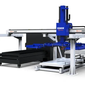Single gantry compound loading and unloading manipulator