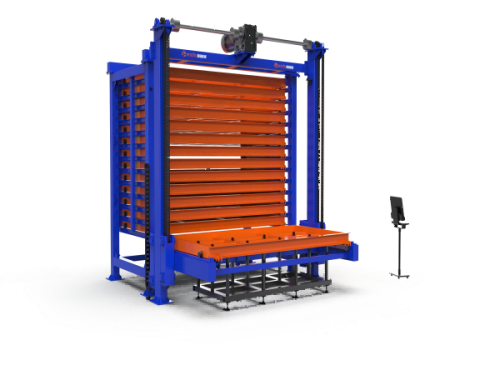 Automated sheet metal storage systems