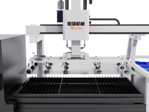 Automatic composite loading and unloading manipulator & plate storage warehouse