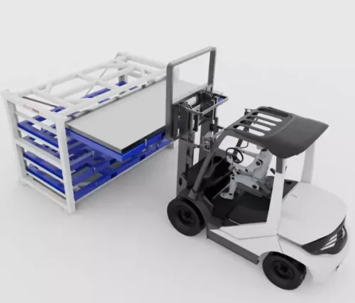 Sheet Metal Storage Racking Forklift