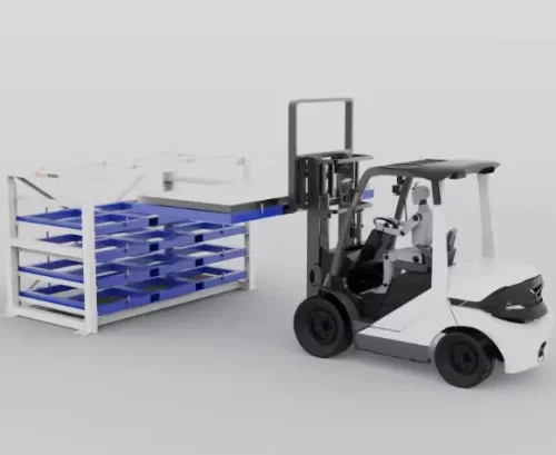 Sheet Metal Storage Racks Forklift