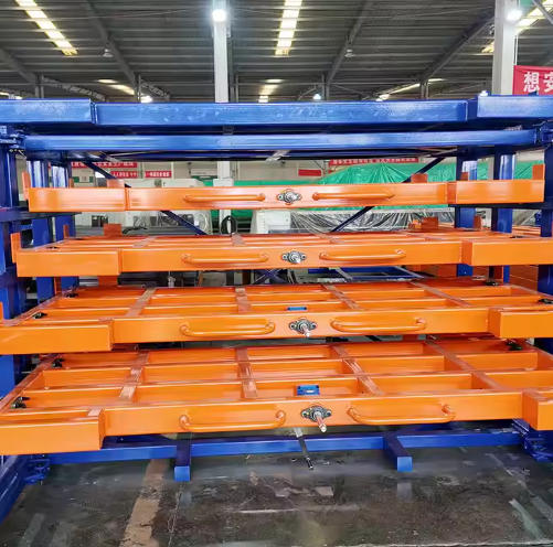 Roll out sheet metal rack
