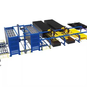 Laser cutting machine automatic loading and unloading warehouse