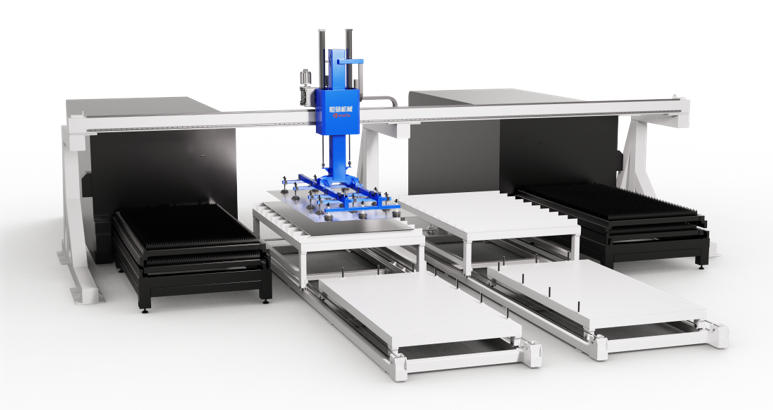 Single gantry one tow two automatic feeding manipulator