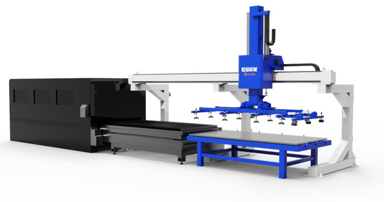 Single gantry automatic feeding manipulator
