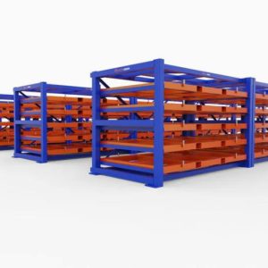 Slide-out Metal Pallet Storage Rack