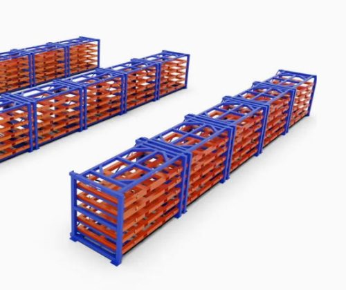 Slide-out Metal Pallet Storage Rack