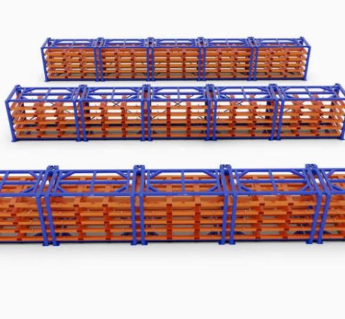 Slide-out Metal Pallet Storage Rack