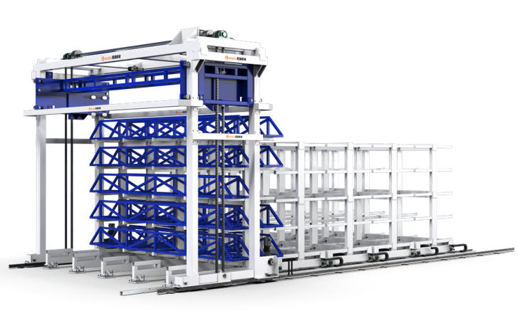 Pipes automatic storage racks