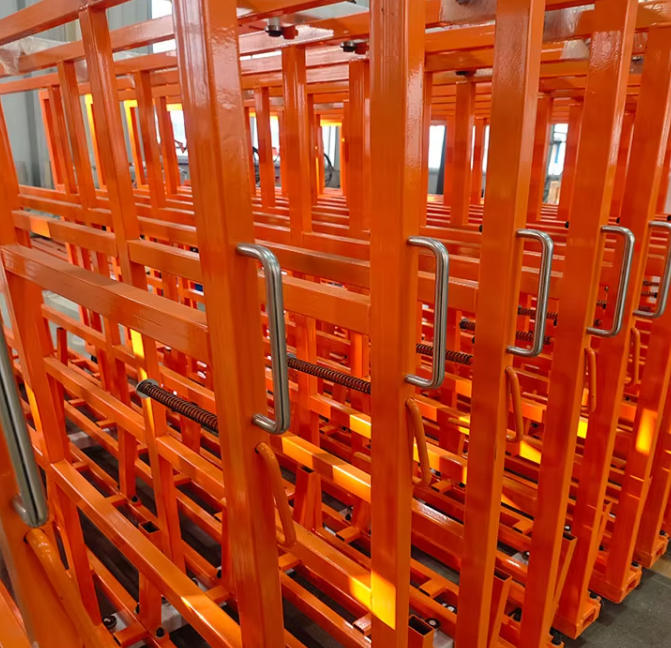 Heavy duty vertical sheet metal storage racks