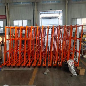 Vertical Sheet Storage Rack with Roll-Out Shelves