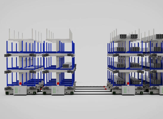 Heavy-duty Rail-type Telescopic Cantilever Shelves Automatic Warehouse Storage Hardware Materials Cantilever Shelves