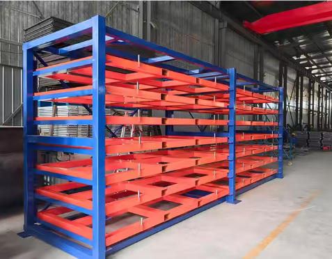 Roll Out sheet material storage rack | Electric steel sheet storage racks