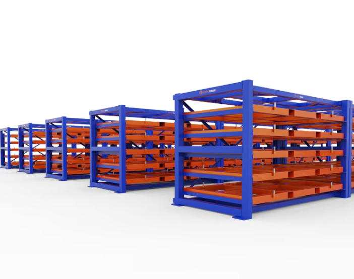 Roll Out sheet metal storage rack | Steel plate storage systems
