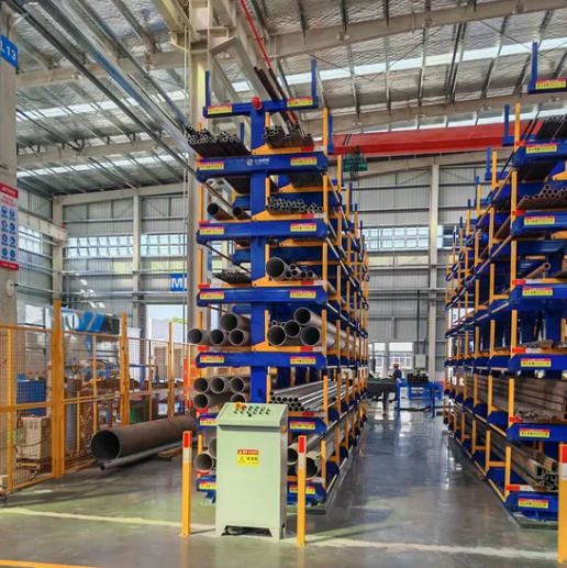 Roll Out Cantilever Racking Bar Stock Storage Rack