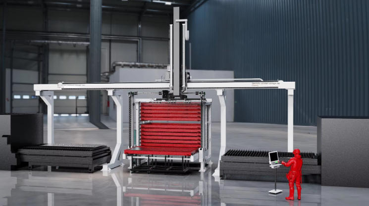 Intelligent Automatic Sheet Metal Material Warehouse Machinery Industrial Equipment for Laser Cutting Machine