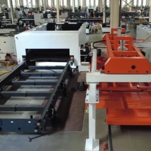 Sheet Metal Storage Warehouse and Tube Management Automated Warehause with Racking Shelves Steel Manipulator System