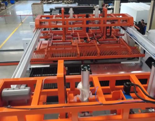 Sheet Metal Storage Warehouse and Tube Management Automated Warehause with Racking Shelves Steel Manipulator System