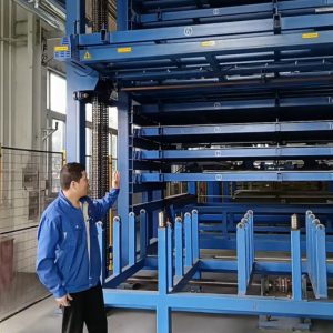 Sheet metal automatic loading and unloading warehouse