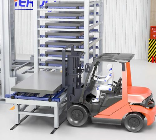 Two tower two loading system Automatic loading system for laser cutters