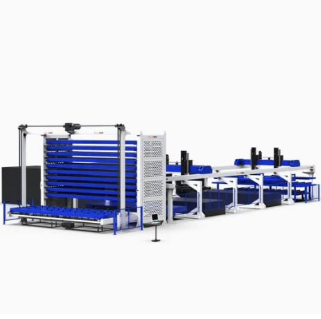 Automatic Plate Loading and Unloading System Fiber Laser Cutting Machine Manufacturer Metal Steel Sheet Feeding