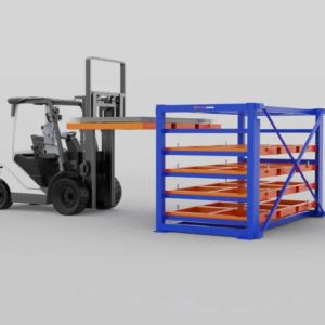 Metal sheet forklift rack - compact metal sheet Storage systems