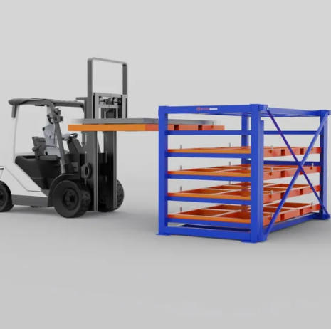 Metal sheet forklift rack - compact metal sheet Storage systems