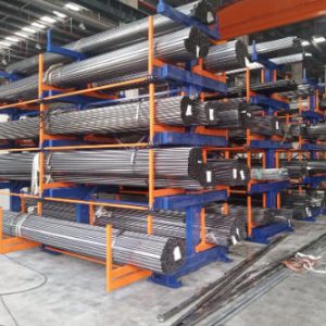 Adjustable Telescopic Storage Racks for Metal Pipes
