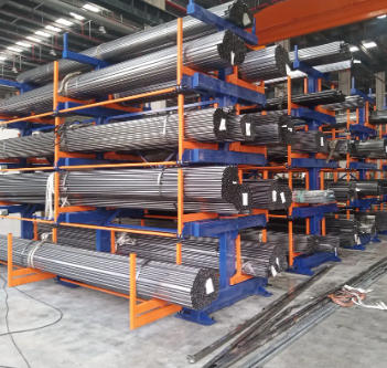 Adjustable Telescopic Storage Racks for Metal Pipes