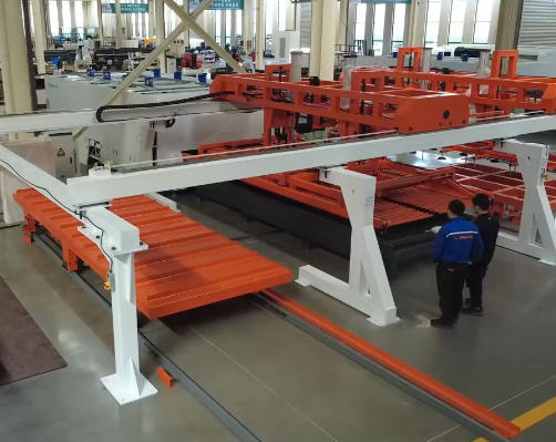 Loading and Unloading System for Laser Cutting