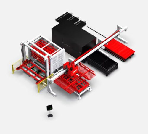 Fully automatic loading and unloading laser cutting machine