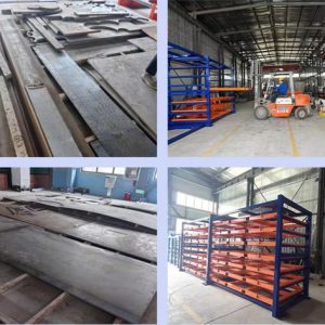 Horizontal sheet metal storage racks