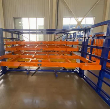 Workshop sheet material storage racks