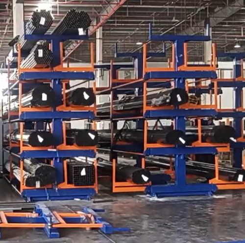 Heavy duty cantilever racking system