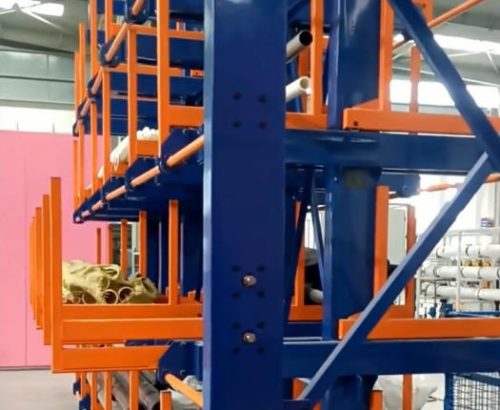 Cantilever sheet metal Rack/Heavy duty cantilevered pipe rack