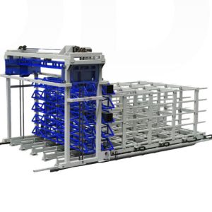 Automated Long Goods Storage system: rods, profiles, panels, tubes, pipes