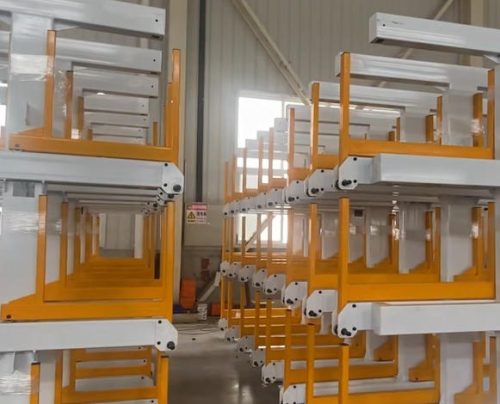 Steel bar stock storage racks
